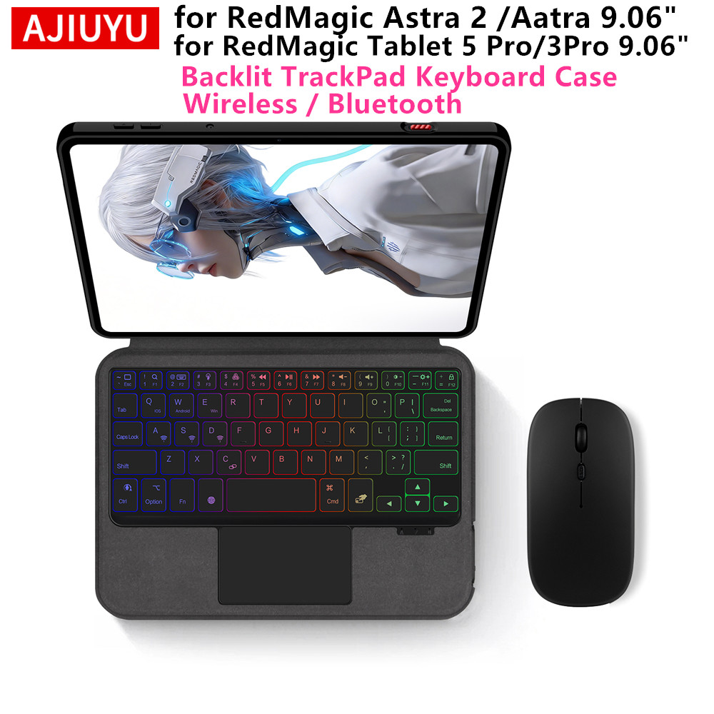 Tablet Keyboard Case - AJIUYU キーボードカバー ZTE Nubia RedMagic Astra