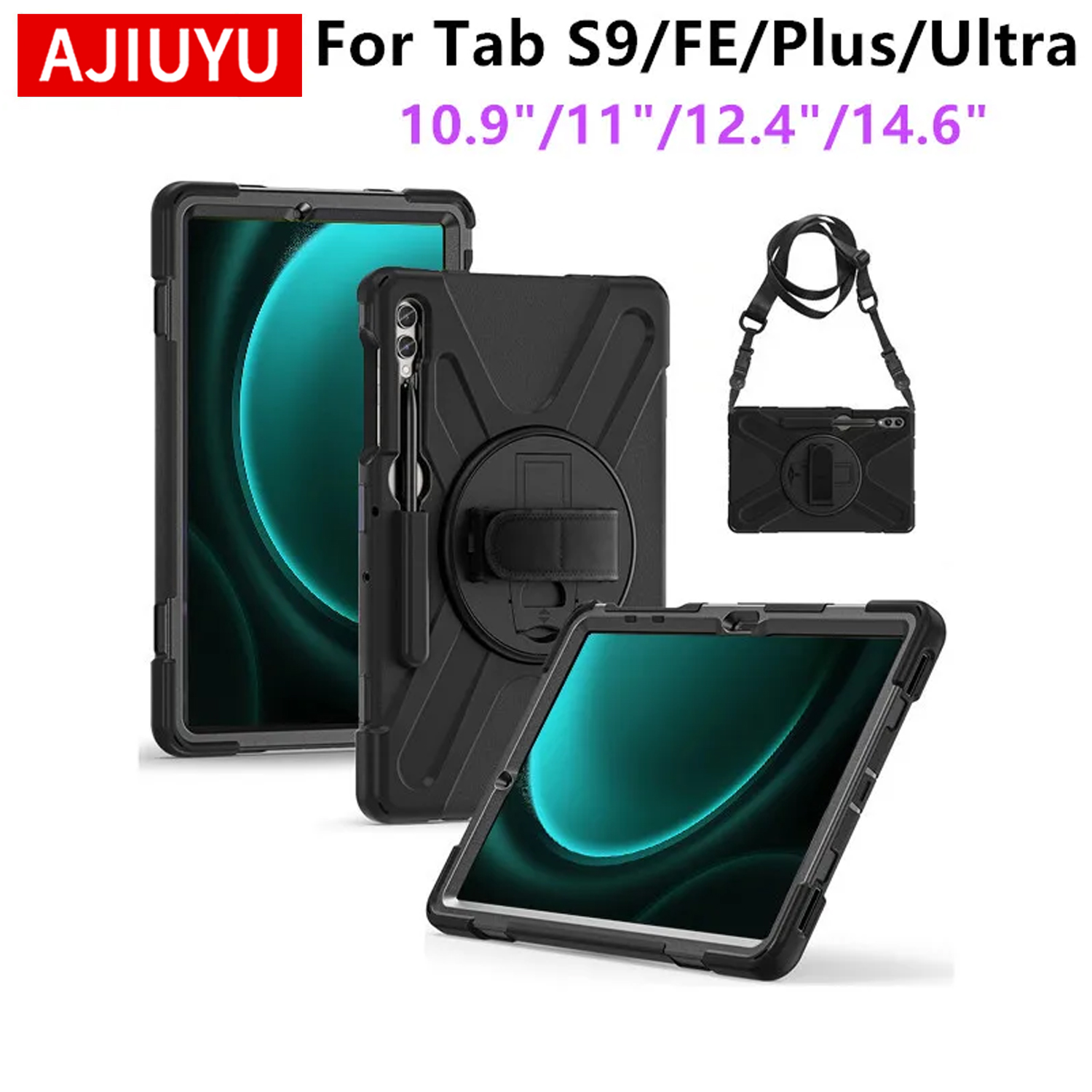 Vortex Tablet Accessories - ヘビーデューティ耐衝撃ケースサムスンギャラクシータブ A9 プラス A9 + 11
