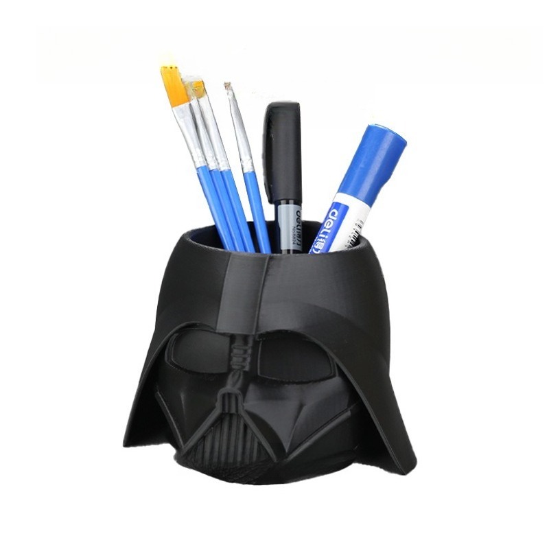 Case With Pencil Holder - スターウォーズ ダースベイダー デスクペン ペンシルホルダー クールな3Dキャラクター デスクトップオーガナイザー