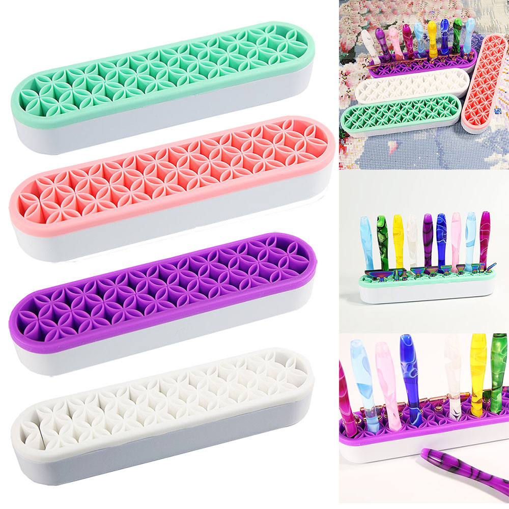 Case With Pencil Holder - 多目的デスクトップオーガナイザー,化粧品収納ボックス,ダイヤモンド塗装ペン,縫製ツール,デスクトップ収納ボックス