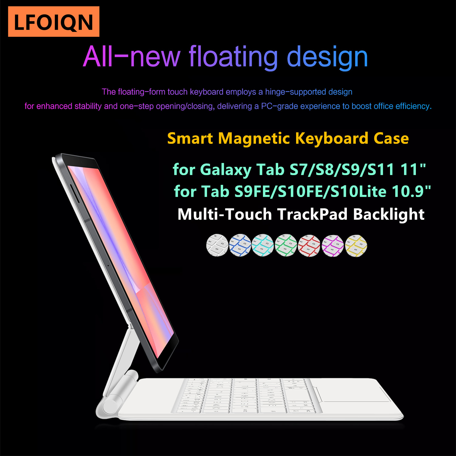 Galaxy Tablet Accessories - LFOIQN マジックキーボード サムスンギャラクシータブ S10 Lite 10.9