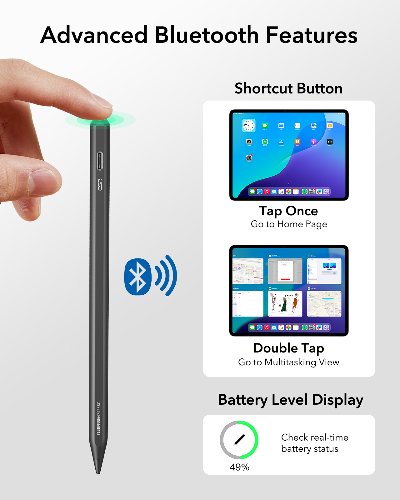 ESR iPadペンシル iPad 2018-2025対応  - Tablet Accessories For Kids のレビューと価格