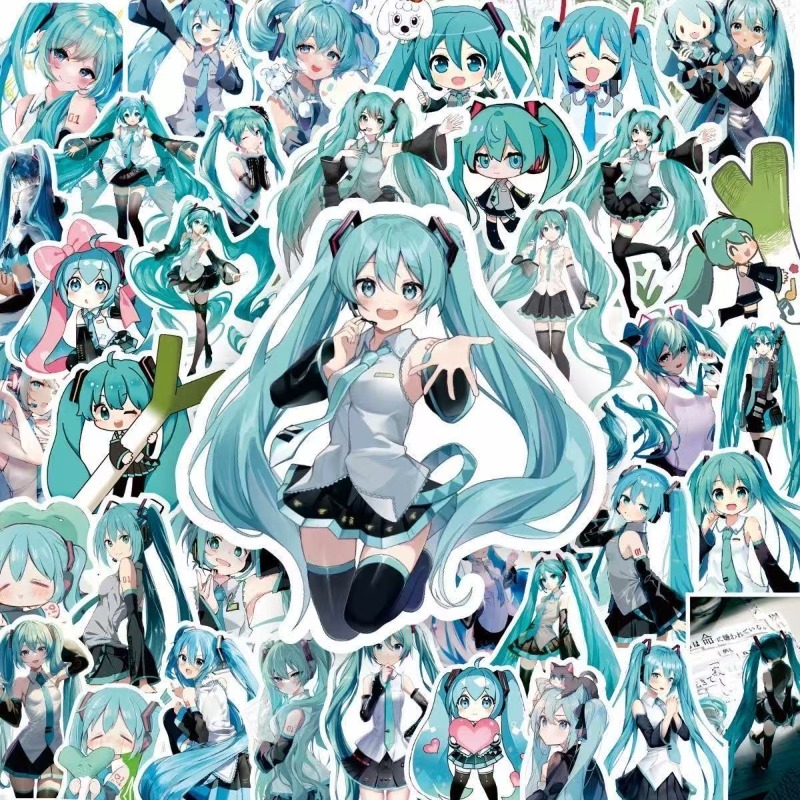 200枚入り 初音ミク アニメ漫画 防水ステッカー ノートパ - Tablet Accessories Set のレビューと価格