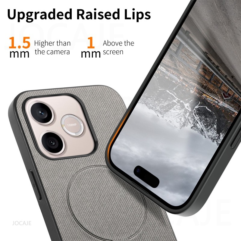 ファブリックテクスチャレザー磁気ケース Honor 600  - Magnetic Case Smart のレビューと価格