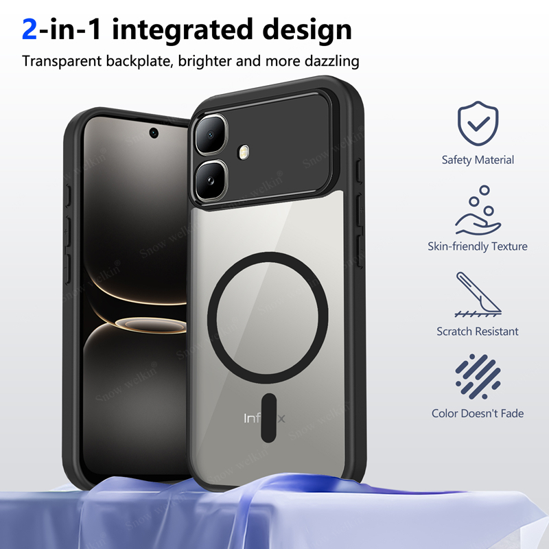 磁気透明シリコンケース Infinix Smart 20 S - Magnetic Case Smart のレビューと価格