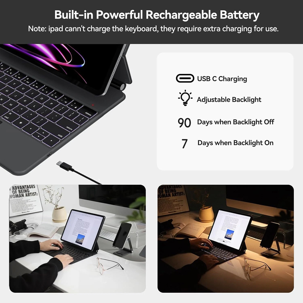 Bluetoothマジックキーボードケース iPad 202 - Tablet Keyboard Case のレビューと価格
