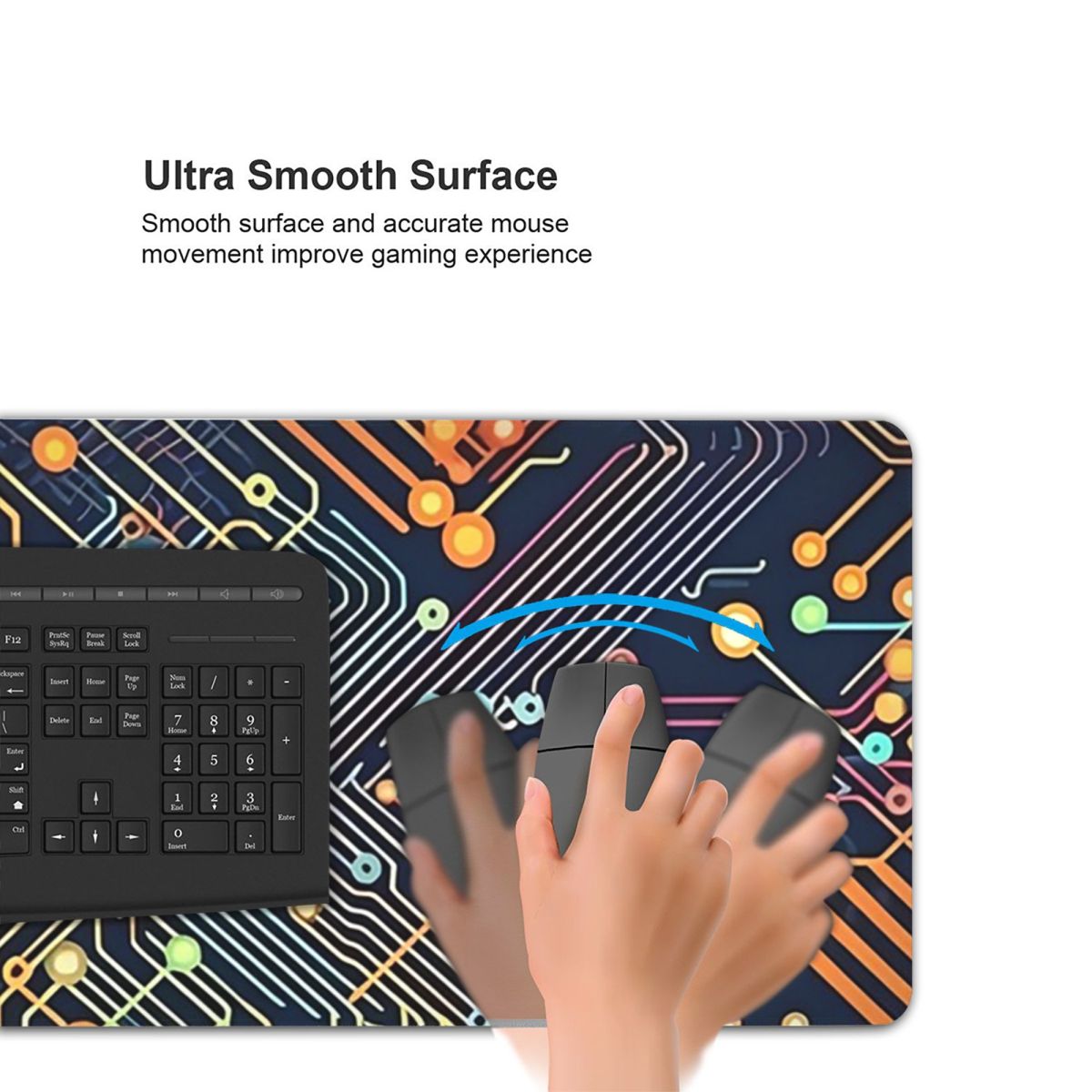 独自のハイテク回路基板大型マウスパッドコンピュータキーボード - Office Table Accessories Unique のレビューと価格