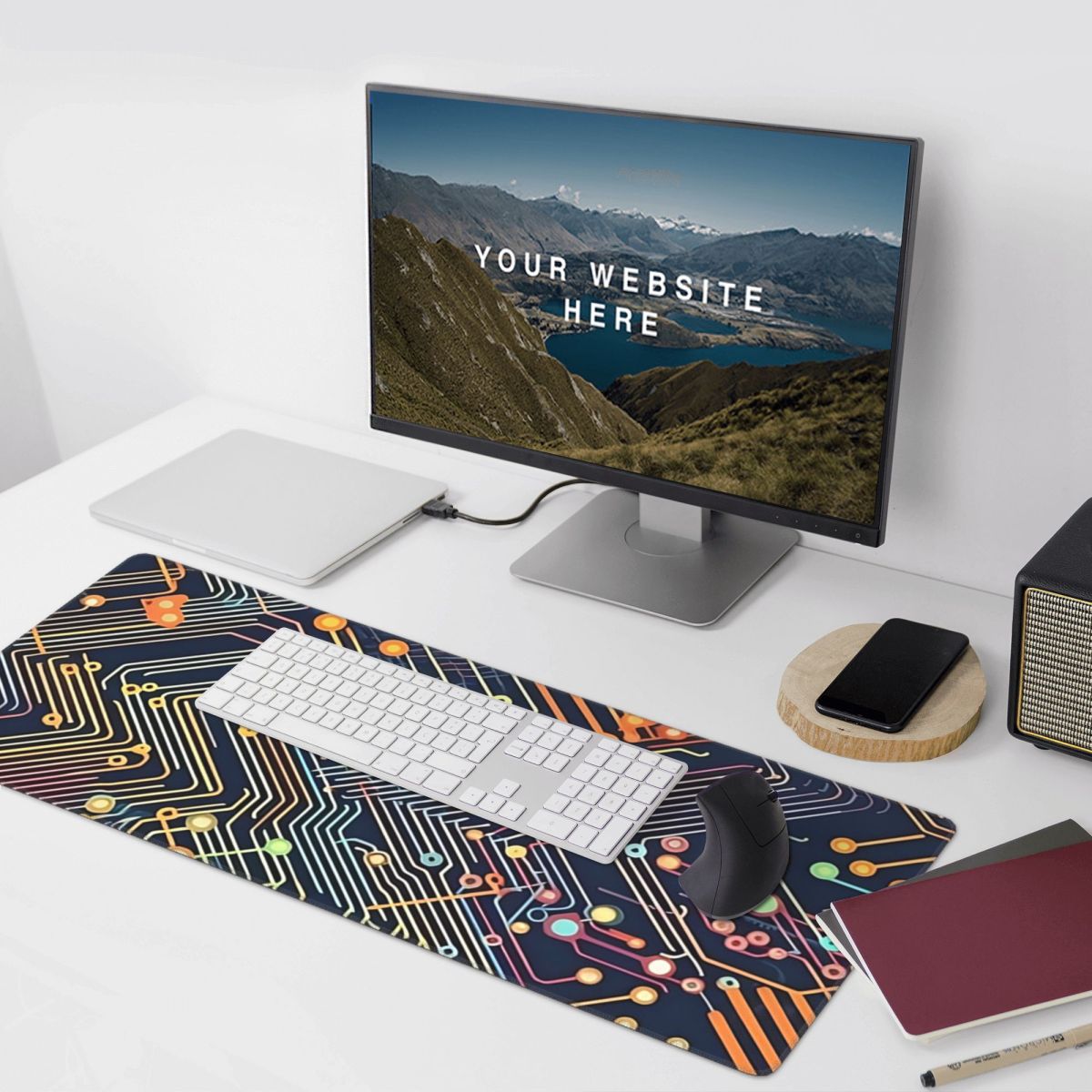 独自のハイテク回路基板大型マウスパッドコンピュータキーボード - Office Table Accessories Unique のレビューと価格
