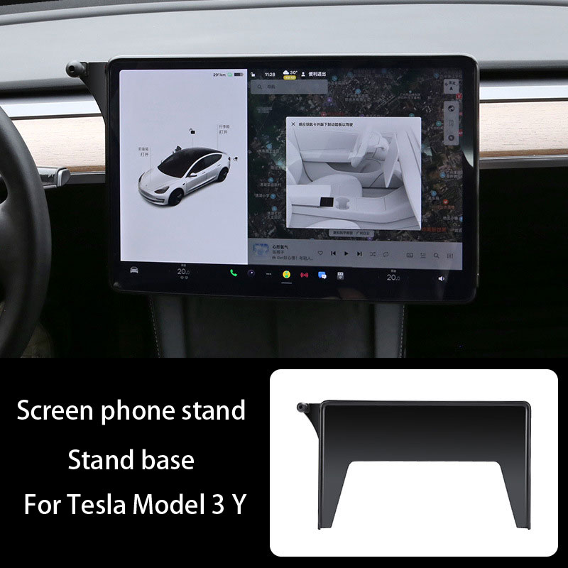スクリーン電話スタンドベーステスラモデル 3/Y スクリーン - Tesla Tablet Accessories のレビューと価格
