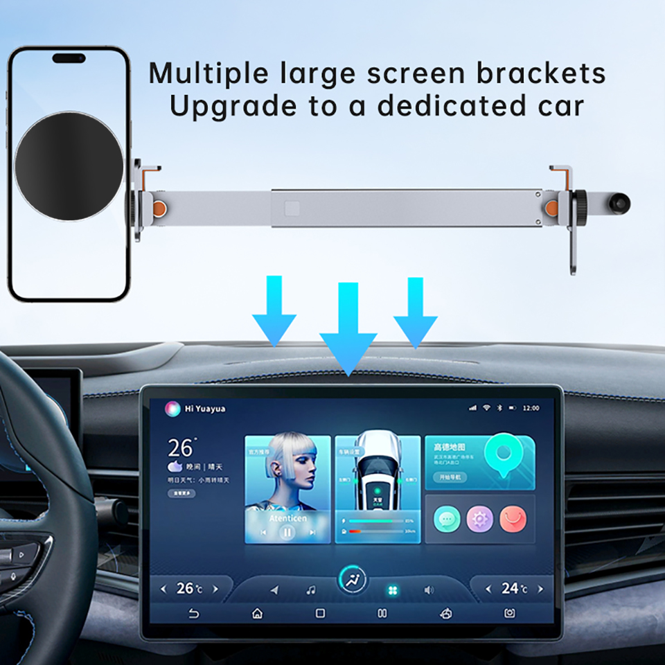 デュアルマグセーフ対応 車載スマホ・タブレットホルダー メタ - Tesla Tablet Accessories のレビューと価格