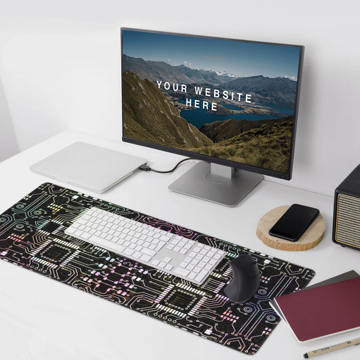独自のハイテク回路基板大型マウスパッドコンピュータキーボード - Office Table Accessories Unique のレビューと価格