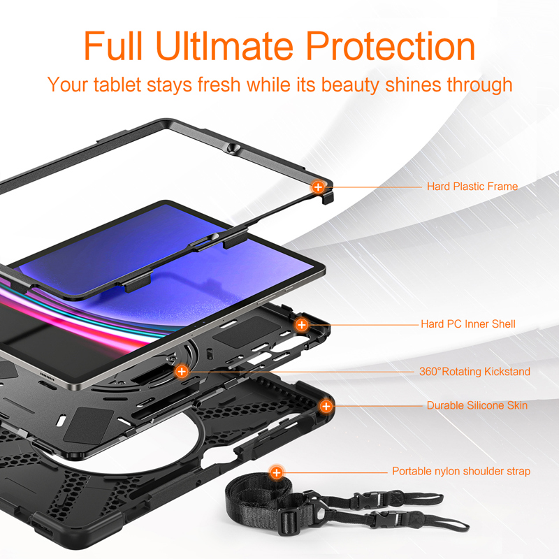ヘビーデューティ耐衝撃ケースサムスンギャラクシータブ A9  - Vortex Tablet Accessories のレビューと価格
