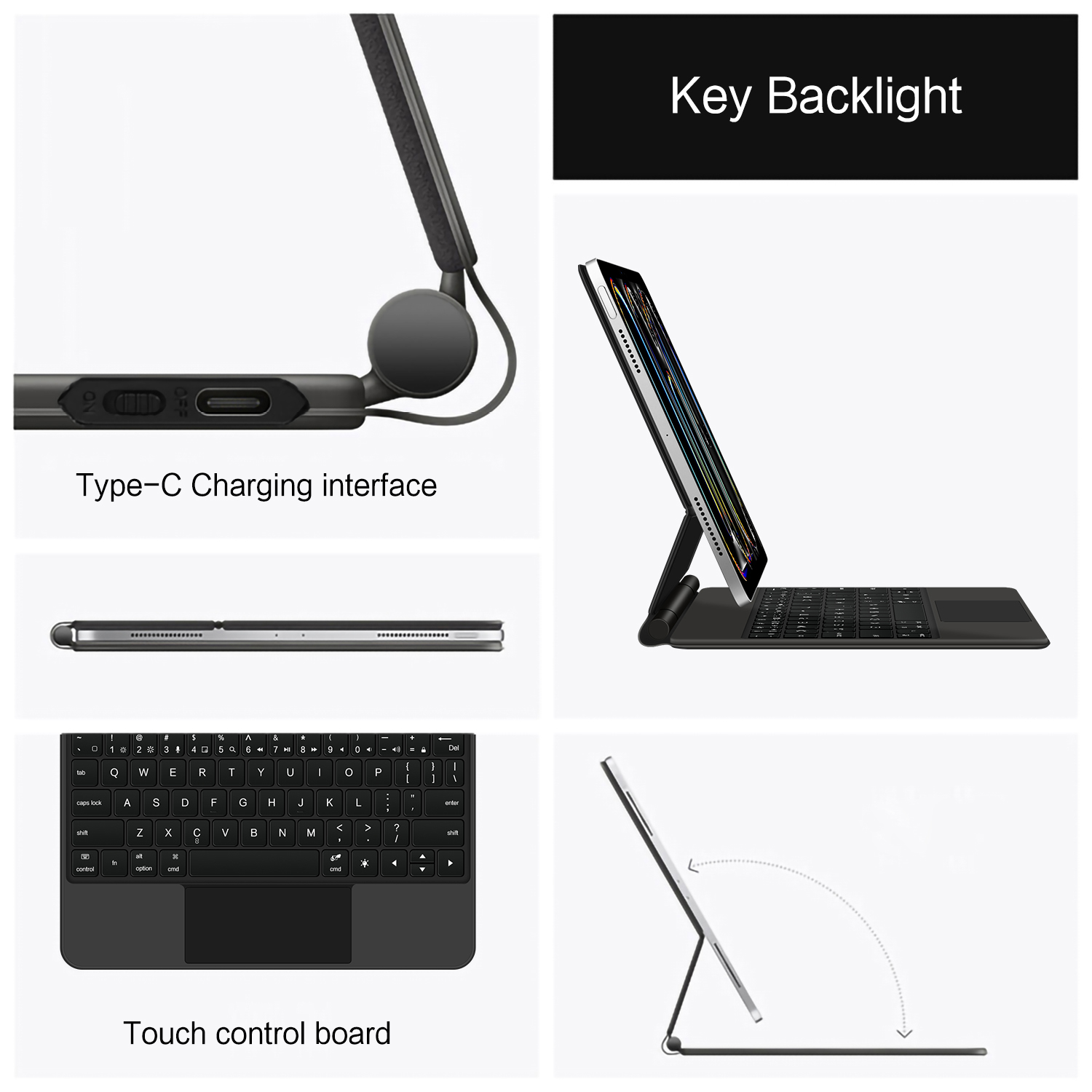 AJIUYU マグネット式マジックキーボードケース iPad - Magnetic Case Smart のレビューと価格