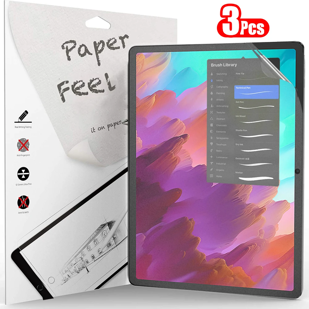 3枚入り 紙のような感触のスクリーンプロテクター Lenov - Lenovo Tablet M11 Accessories のレビューと価格