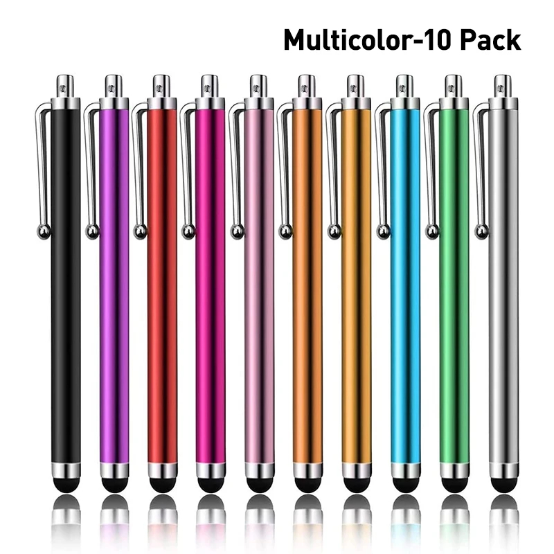 10 ピース/ロットユニバーサルスタイラスペン描画鉛筆容量性 - Tablet Accessories For Kids のレビューと価格