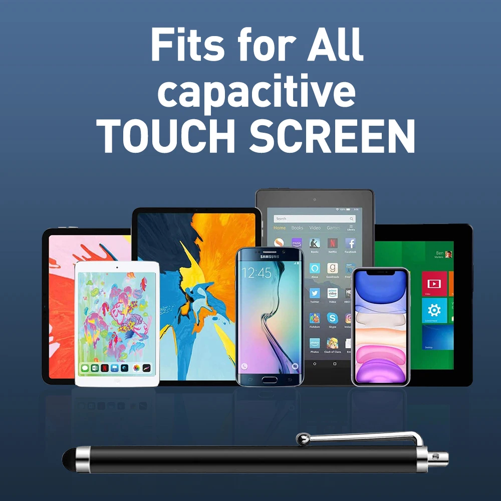 10 ピース/ロットユニバーサルスタイラスペン描画鉛筆容量性 - Tablet Accessories For Kids のレビューと価格