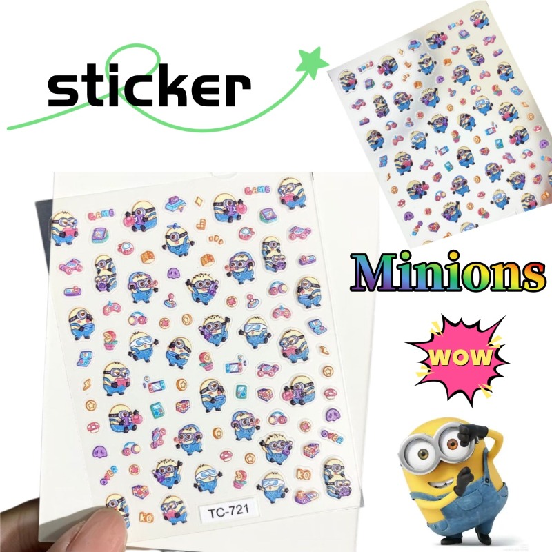 かわいいミニオンアニメ漫画風防水パーソナライズネイルDIYス - Tablet Accessories Set のレビューと価格