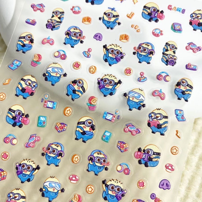 かわいいミニオンアニメ漫画風防水パーソナライズネイルDIYス - Tablet Accessories Set のレビューと価格