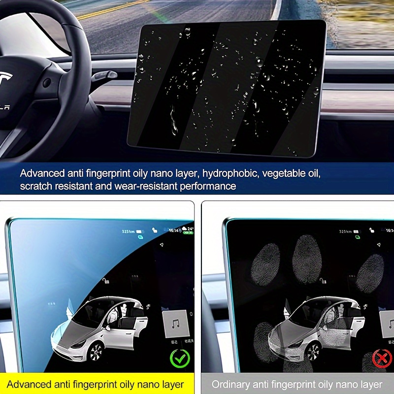 強化ガラススクリーンプロテクター テスラ モデルY YL 2 - Screen Protector Matte のレビューと価格