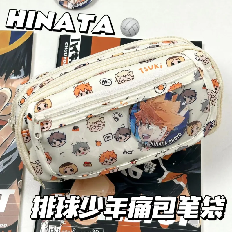 アニメ ハイキュー!! 痛絵柄のかわいいペンケース、漫画風文 - Case With Pencil Holder のレビューと価格