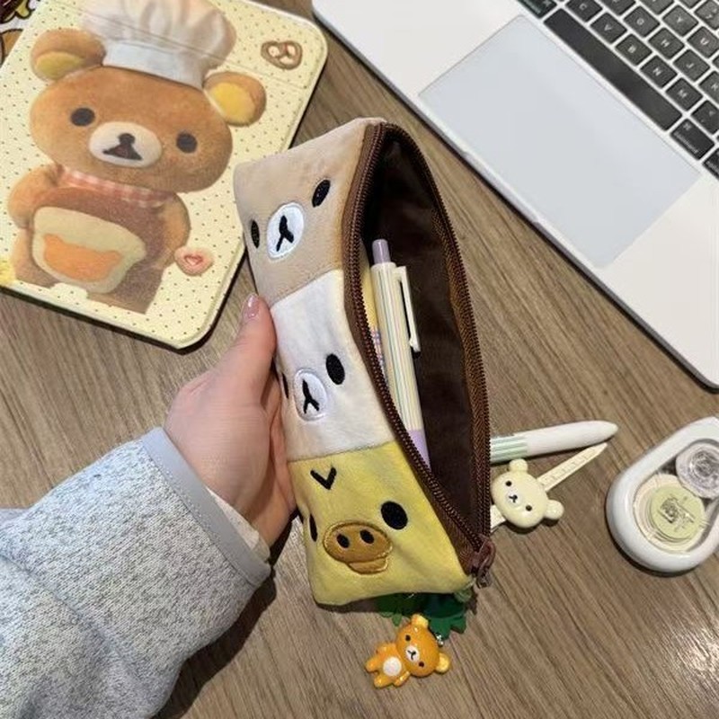 インスタイルリラックマスプライスペンケース漫画アニメ大容量ジ - Case With Pencil Holder のレビューと価格