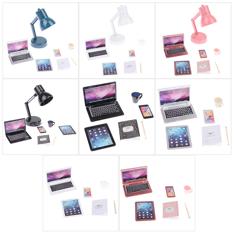 ドールハウスミニチュアモデルドールハウス、ラップトップ、電話 - Tablet Accessories For Kids のレビューと価格